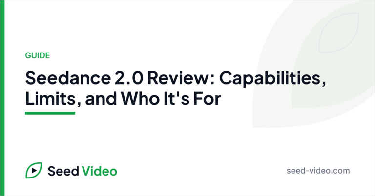 Seedance 2.0 review — Seedance 2.0 Review: Capabilities, Limits, and Who It's For